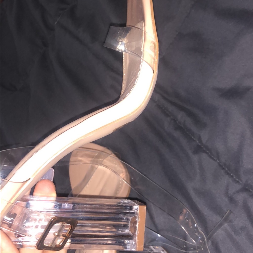 Fashion nova clear heels
